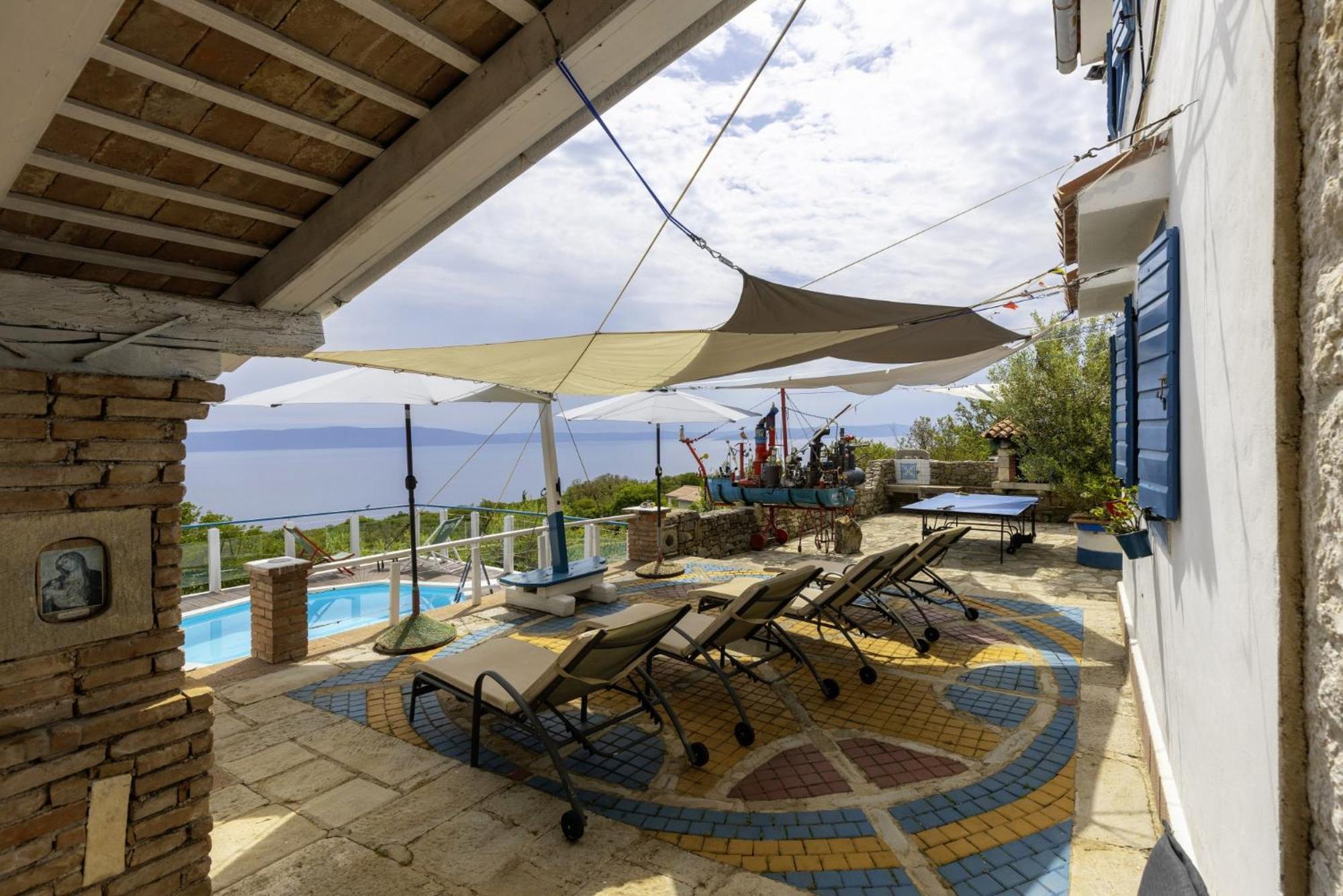 Villa Crni In Crni - Haus Fuer 6 Personen Labin  Esterno foto
